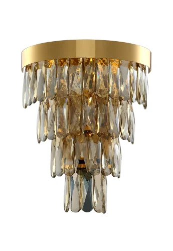 Бра ABIGAIL AP3 GOLD/AMBER Crystal Lux янтарный на 3 лампы, основание золотое в стиле классический 