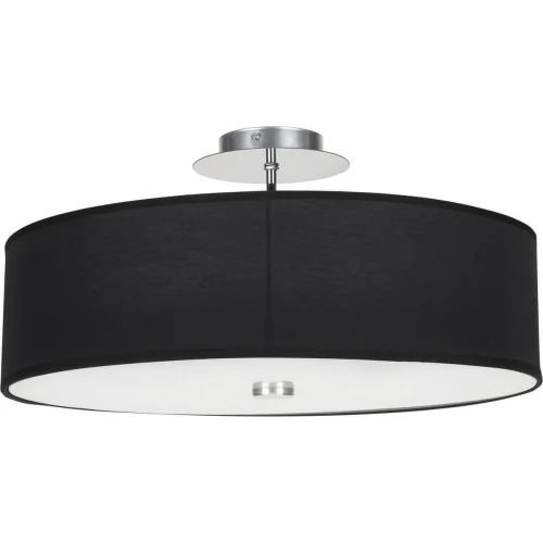 Люстра потолочная Viviane Black 6390-NW Nowodvorski чёрная на 3 лампы, основание хром в стиле минимализм 