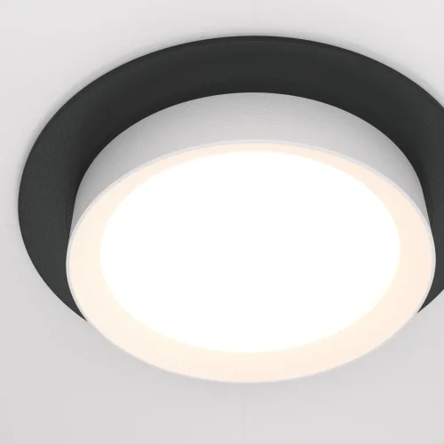 Светильник точечный Hoop DL086-GX53-RD-BW Maytoni белый чёрный 1 лампа, основание чёрное в стиле современный  фото 3