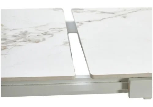 Керамический стол Corner 120 gloss golden jade solid ceramic / white 593874 Woodville столешница белая из керамика фото 4