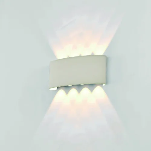 Настенный светильник уличный LED Arcs 7814 Mantra уличный IP54 белый на 1 лампу, плафон белый в стиле современный LED