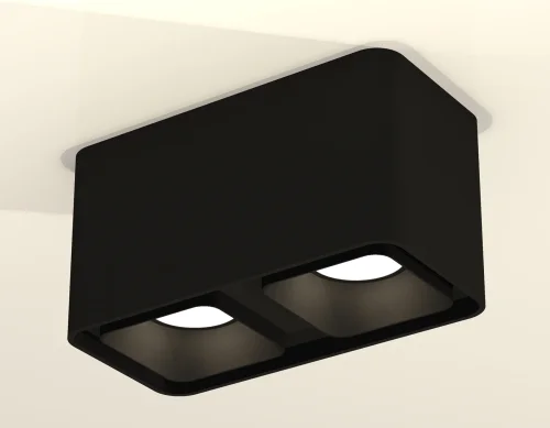 Светильник накладной XS7851002 Ambrella light чёрный 2 лампы, основание чёрное в стиле хай-тек современный прямоугольный фото 3