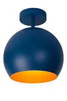 Светильник потолочный Bink 45150/01/35 Lucide синий 1 лампа, основание синее в стиле современный 