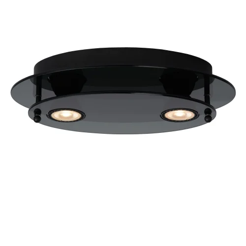 Светильник потолочный Okno 79181/02/30 Lucide чёрный 2 лампы, основание чёрное в стиле современный  фото 5