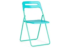 Пластиковый стул Fold складной blue 15485 Woodville, голубой/, ножки/металл/голубой, размеры - ****430*460
