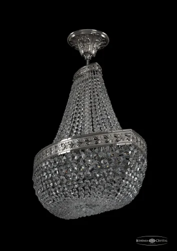 Люстра потолочная хрустальная 19283/H1/70IV Ni Bohemia Ivele Crystal прозрачная на 12 ламп, основание никель в стиле классический sp фото 2