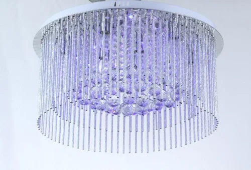 Светильник потолочный 492R/9PL Escada прозрачный на 9 ламп, основание хром в стиле современный фото 4 Светильник потолочный 492R/9PL Escada прозрачный на 9 ламп, основание хром в стиле современный фото 4