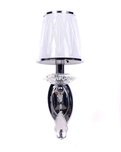 Бра Dominni LDW 9268-1 CHR Lumina Deco белый на 1 лампа, основание хром в стиле классический  фото 2