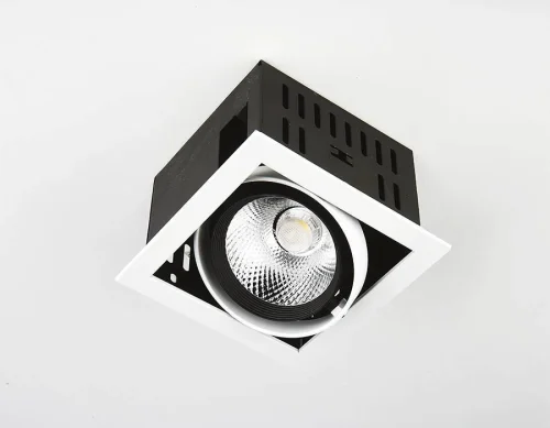 Светильник карданный LED Cardano T811 BK/CH 12W 4200K Ambrella light белый на 1 лампу, основание белое в стиле современный хай-тек фото 2