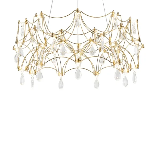 Светильник подвесной LED Elara FR5591PL-L36BS Freya прозрачный на 1 лампу, основание латунь в стиле современный капли фото 3 Светильник подвесной LED Elara FR5591PL-L36BS Freya прозрачный на 1 лампу, основание латунь в стиле современный капли фото 3