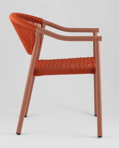 Стул Syna, красный УТ000039929 Stool Group, красный/ротанг, ножки/металл/красный, размеры - *780**** фото 7