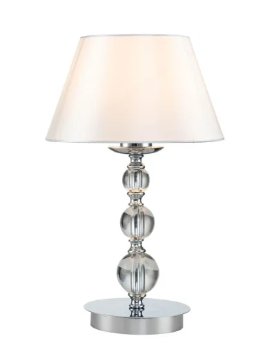 Настольная лампа Davinci V000266 Indigo белая 1 лампа, основание хром металл в стиле современный  фото 4