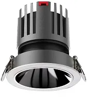 Светильник точечный LED Mortise 4424-1C Favourite белый 1 лампа, основание чёрное в стиле хай-тек современный 