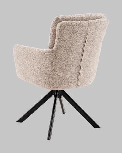 Стул обеденный Rue, светло-серый УТ000041381 Stool Group, серый/рогожка, ножки/металл/чёрный, размеры - *880**** фото 6
