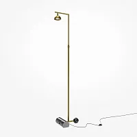 Торшер LED Pikant MOD372FL-L10BS3K Maytoni латунь на 1 лампу, основание латунь в стиле современный хай-тек 