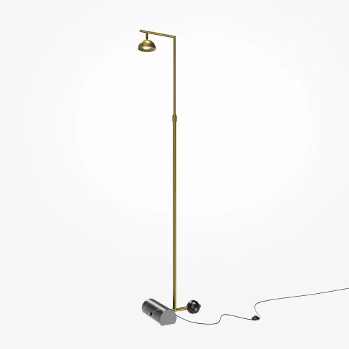 Торшер LED Pikant MOD372FL-L10BS3K Maytoni латунь на 1 лампу, основание латунь в стиле современный хай-тек 