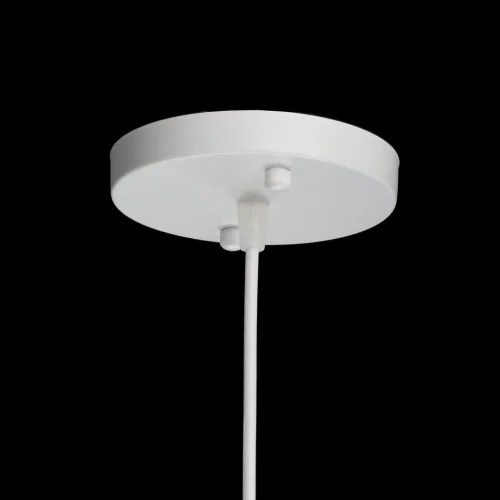 Светильник подвесной Соло 112010801 DeMarkt прозрачный 1 лампа, основание белое в стиле современный  фото 10