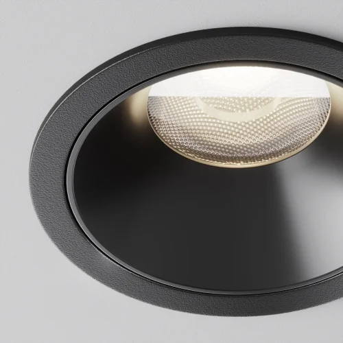 Светильник точечный LED Alfa LED DL043-01-15W4K-RD-B-1 Maytoni чёрный на 1 лампу, основание чёрное в стиле современный хай-тек круглый фото 7