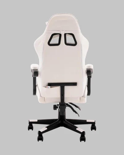 Кресло спортивное TopChairs Druid, белый УТ000039468 Stool Group, белый/экокожа, ножки/полимер/чёрный, размеры - 1170*1270**** фото 10