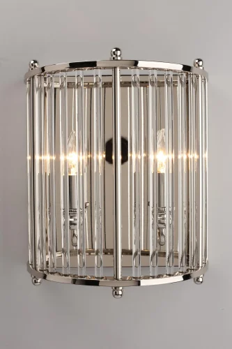 Бра Joanna APL.726.01.02 Aployt прозрачный на 2 лампы, основание хром в стиле современный  фото 6