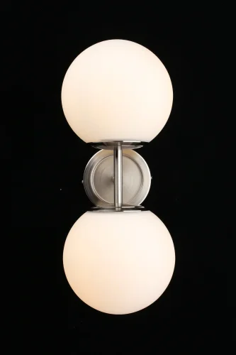Бра Kristian APL.759.01.02 Aployt белый на 2 лампы, основание хром в стиле современный  фото 2