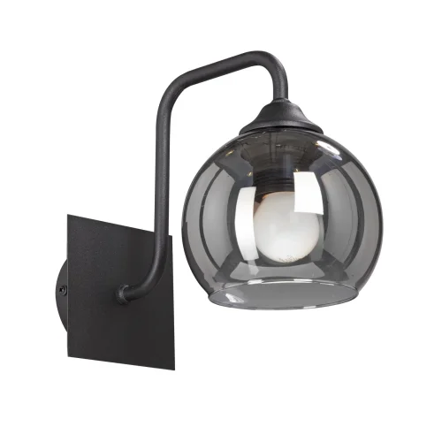 Бра V4795-1/1A Vitaluce чёрный серый на 1 лампу, основание чёрное в стиле хай-тек Бра V4795-1/1A Vitaluce чёрный серый на 1 лампу, основание чёрное в стиле хай-тек