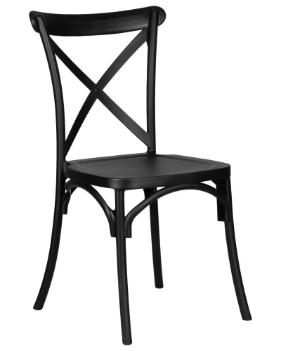 Стул обеденный набор 2 шт. SET-2 713PP-LMZL ZILAN, цвет чёрный (B-03) Dobrin, /полимер, ножки/пластик/чёрный, размеры - *905***450*505 фото 2 Стул обеденный набор 2 шт. SET-2 713PP-LMZL ZILAN, цвет чёрный (B-03) Dobrin, /полимер, ножки/пластик/чёрный, размеры - *905***450*505 фото 2