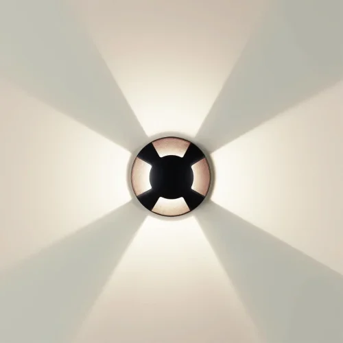 Встраиваемый светильник уличный LED Wald 6662/3GL3 Odeon Light уличный IP67 чёрный на 1 лампу, плафон чёрный в стиле минимализм LED фото 2