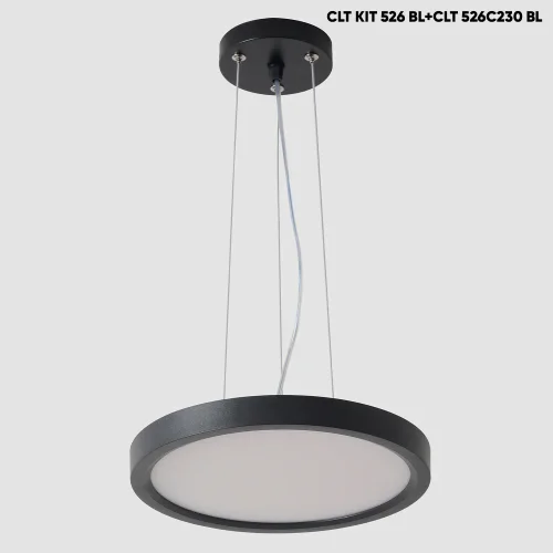 Подвесной комплект для потолочных светильников серии Clt Kit CLT KIT 526 BL Crystal Lux на 1 , основание чёрное в стиле современный фото 4