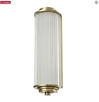 Бра 3292/A brass Newport прозрачный на 2 лампы, основание латунь в стиле современный 