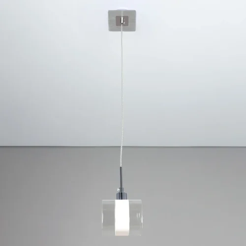 Светильник подвесной Вирта CL139010 Citilux прозрачный 1 лампа, основание матовое хром в стиле современный  фото 3