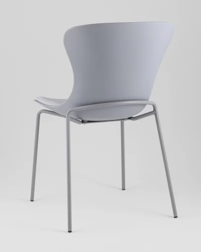 Стул Shaya, с подушкой, пластик серый УТ000040186 Stool Group, серый/экокожа пластик, ножки/металл/серый, размеры - *835**** фото 5