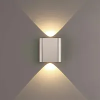 Бра LED Magnum 7106/2WL Odeon Light матовый никель на 1 лампу, основание матовое никель в стиле хай-тек 