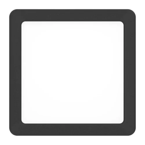 Светильник потолочный LED Fueva 901328 Eglo белый на 1 лампу, основание чёрное в стиле современный квадратный фото 5