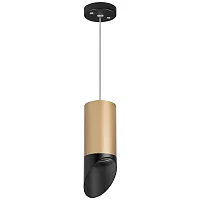 Светильник подвесной Rullo RP44037 Lightstar золотой 1 лампа, основание чёрное в стиле модерн 