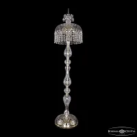 Торшер 14781T1/35-145 G R Bohemia Ivele Crystal sp прозрачный 5 ламп, основание золотое в стиле классический
