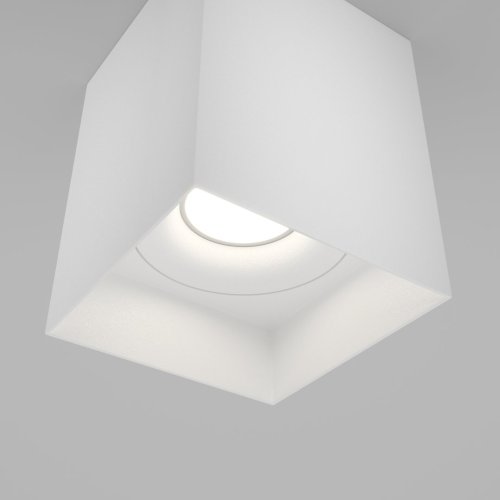 Светильник накладной Alfa C015CL-01W Maytoni белый 1 лампа, основание белое в стиле современный квадратный фото 7