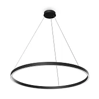 Светильник подвесной LED Rim MOD058PL-L54BK Maytoni чёрный 1 лампа, основание чёрное в стиле современный хай-тек минимализм кольца