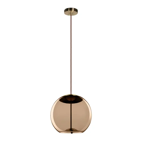Светильник подвесной LED Knot 8135-B LOFT IT янтарный на 1 лампу, основание золотое в стиле лофт современный выдувное