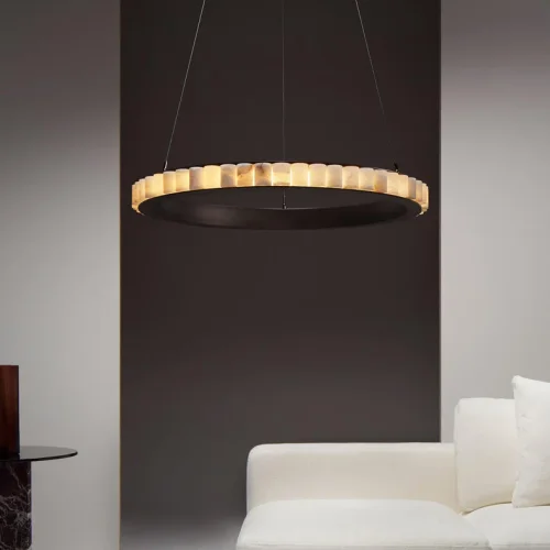 Люстра подвесная MONSINE D60 Brass 196988-23 ImperiumLoft коричневая на 1 лампу, основание латунь в стиле современный фото 18