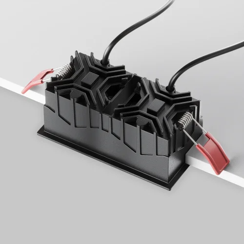 Светильник точечный LED Alfa LED DL043-02-10W4K-SQ-B-1 Maytoni чёрный на 1 лампу, основание чёрное в стиле современный хай-тек прямоугольный фото 11