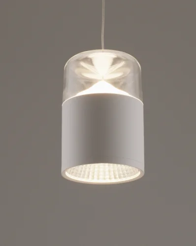 Светильник подвесной LED Rinna V10865-PL Moderli прозрачный 1 лампа, основание белое в стиле современный  фото 3