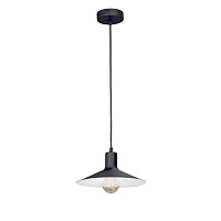 Светильник подвесной V4825-1/1S Vitaluce чёрный 1 лампа, основание чёрное в стиле арт-деко 