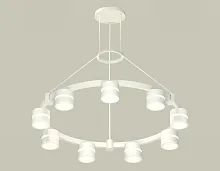 Светильник подвесной XR92031902 Ambrella light белый 9 ламп, основание белое в стиле хай-тек современный 