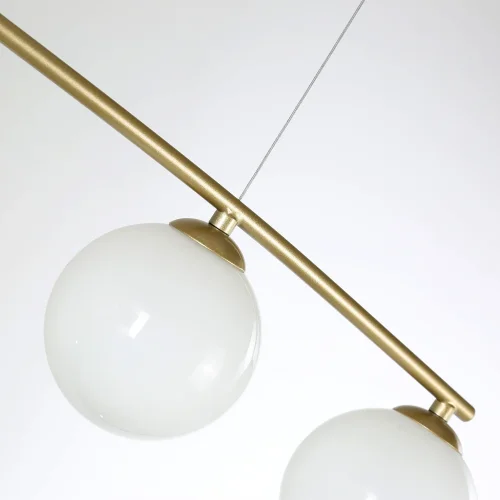 Светильник подвесной Equilibrium 4039-4P Favourite белый 4 лампы, основание золотое в стиле модерн  фото 6