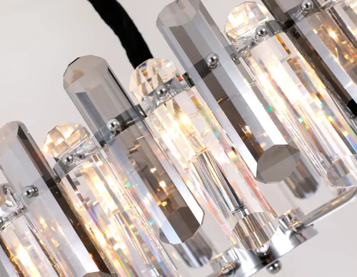 Люстра подвесная Traditional TR5303 Ambrella light прозрачная на 8 ламп, основание хром в стиле классический  фото 3