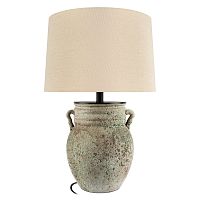 Настольная лампа Эве / Ewer 10516T LOFT IT белая на 1 лампу, основание коричневое керамика в стиле классический Настольная лампа Эве / Ewer 10516T LOFT IT белая на 1 лампу, основание коричневое керамика в стиле классический