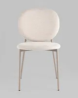 Стул обеденный Pip, бежевый, кремовые ножки NP УТ000039728 Stool Group, бежевый/шенилл, ножки/металл/кремовый, размеры - *****