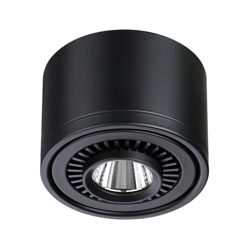 Светильник накладной LED Gesso 358812 Novotech чёрный 1 лампа, основание чёрное в стиле современный круглый фото 3