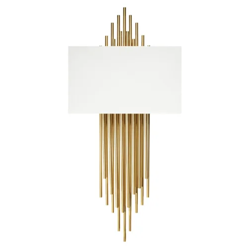 Бра Elegio 10107 White LOFT IT белый на 2 лампы, основание золотое в стиле арт-деко современный 